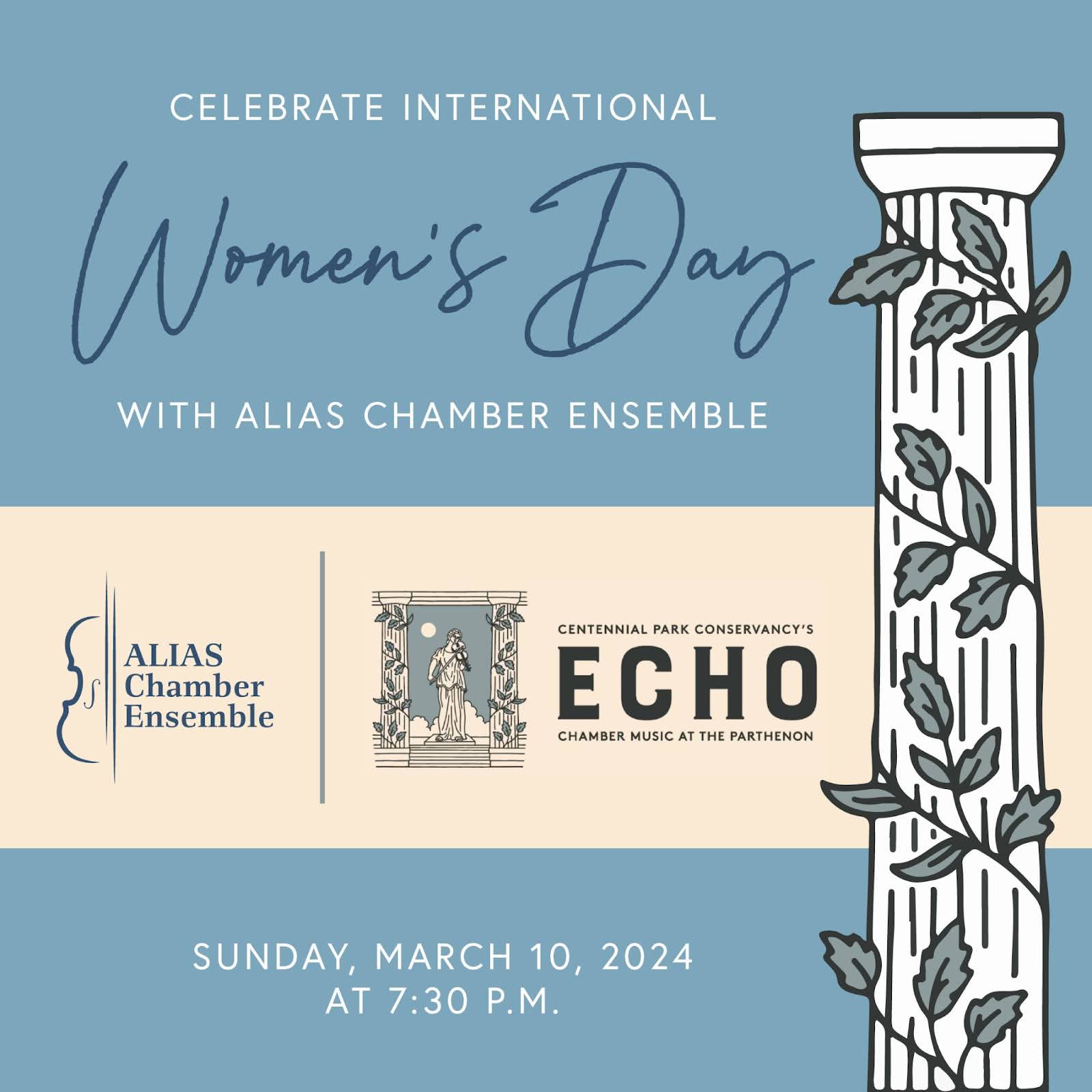 International Women's Day — Alias Chamber Ensemble at the Parthenon