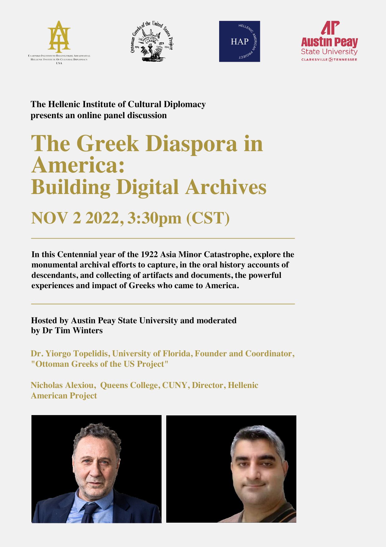 The Greek Diaspora in America: Building Digital Archives