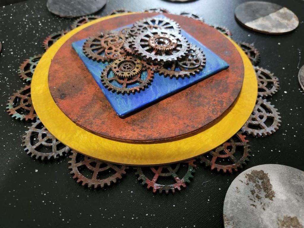 Art piece based on the Antikythera Mechanism.